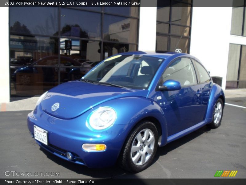 Blue Lagoon Metallic / Grey 2003 Volkswagen New Beetle GLS 1.8T Coupe
