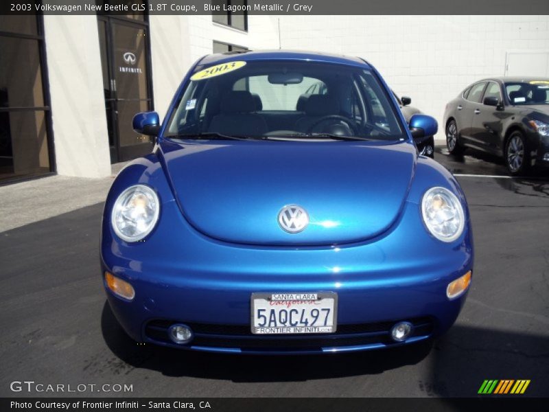 Blue Lagoon Metallic / Grey 2003 Volkswagen New Beetle GLS 1.8T Coupe