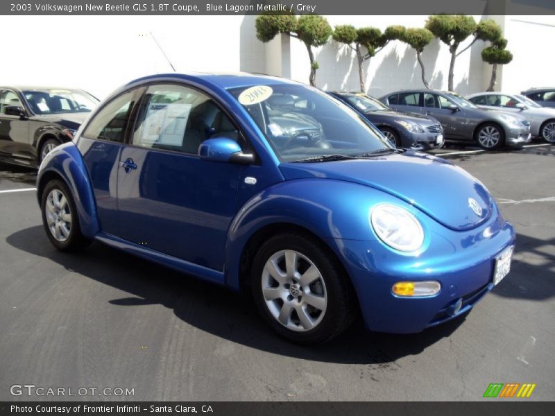 Blue Lagoon Metallic / Grey 2003 Volkswagen New Beetle GLS 1.8T Coupe