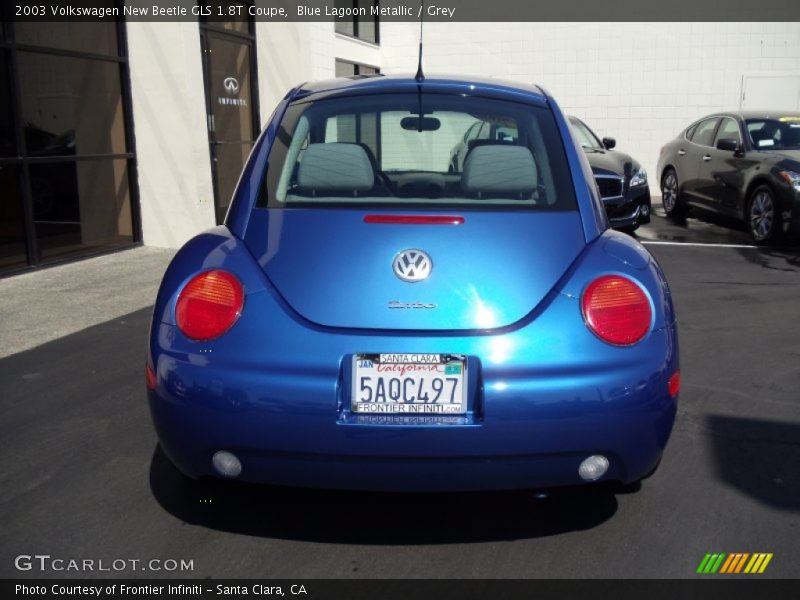 Blue Lagoon Metallic / Grey 2003 Volkswagen New Beetle GLS 1.8T Coupe