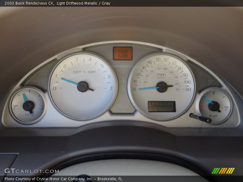 Light Driftwood Metallic / Gray 2003 Buick Rendezvous CX