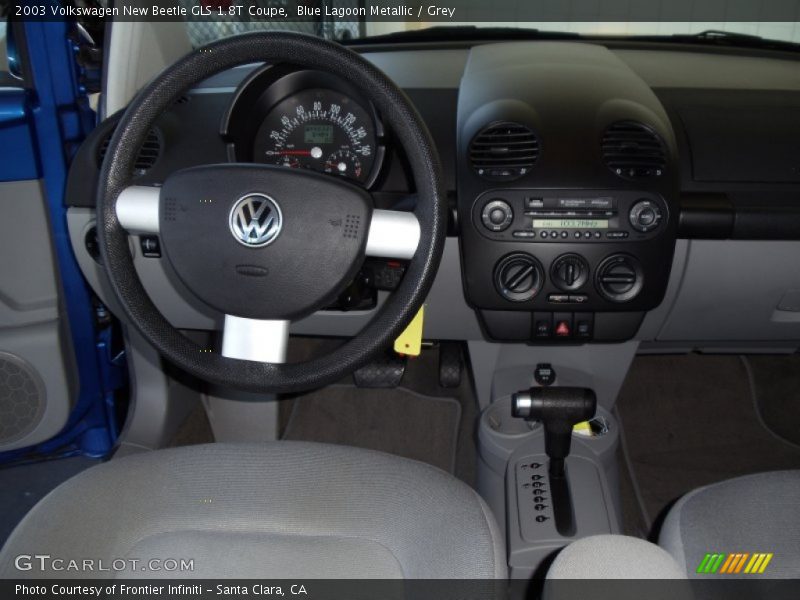 Blue Lagoon Metallic / Grey 2003 Volkswagen New Beetle GLS 1.8T Coupe