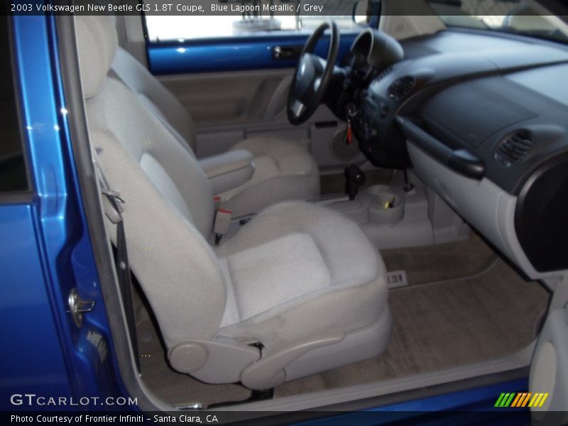 Blue Lagoon Metallic / Grey 2003 Volkswagen New Beetle GLS 1.8T Coupe