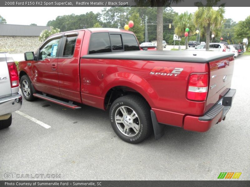 Redfire Metallic / Black Sport 2008 Ford F150 FX2 Sport SuperCab