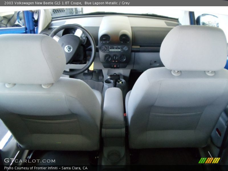 Blue Lagoon Metallic / Grey 2003 Volkswagen New Beetle GLS 1.8T Coupe