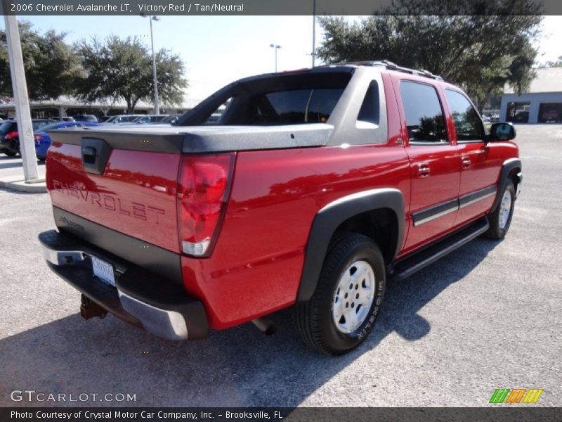 Victory Red / Tan/Neutral 2006 Chevrolet Avalanche LT