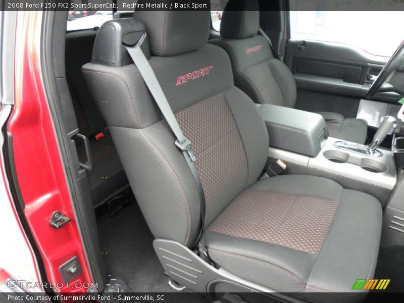  2008 F150 FX2 Sport SuperCab Black Sport Interior