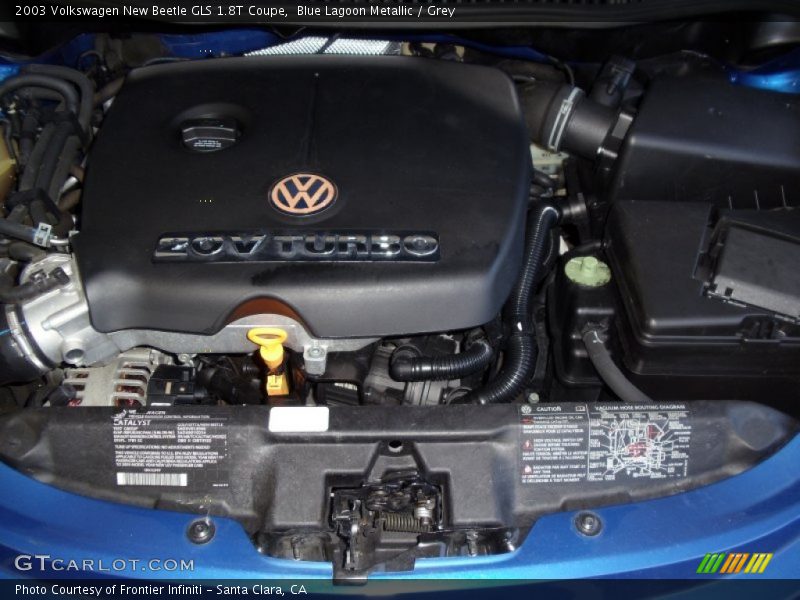 Blue Lagoon Metallic / Grey 2003 Volkswagen New Beetle GLS 1.8T Coupe