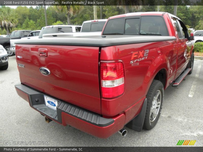 Redfire Metallic / Black Sport 2008 Ford F150 FX2 Sport SuperCab