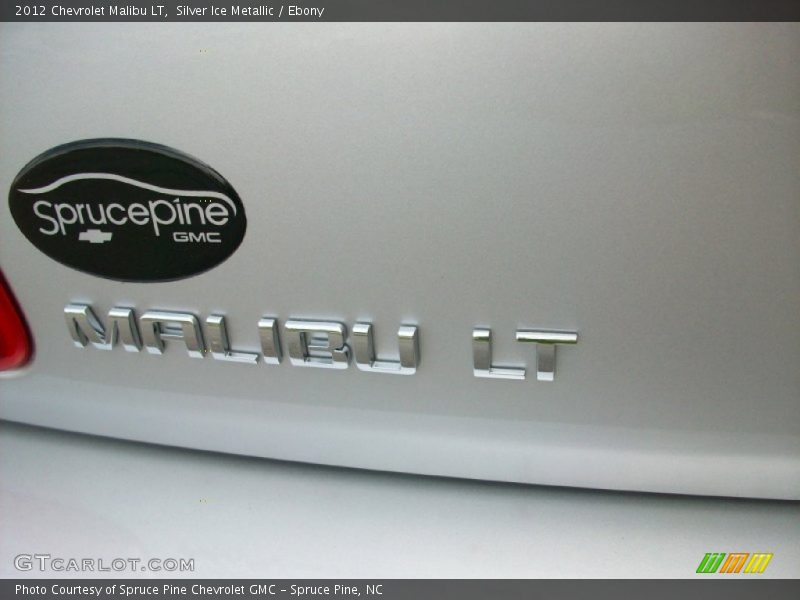Silver Ice Metallic / Ebony 2012 Chevrolet Malibu LT