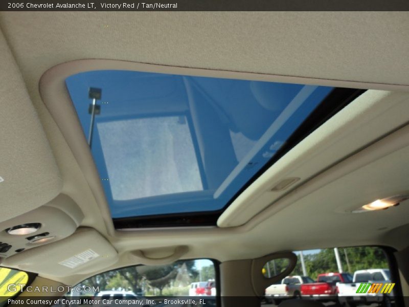 Sunroof of 2006 Avalanche LT