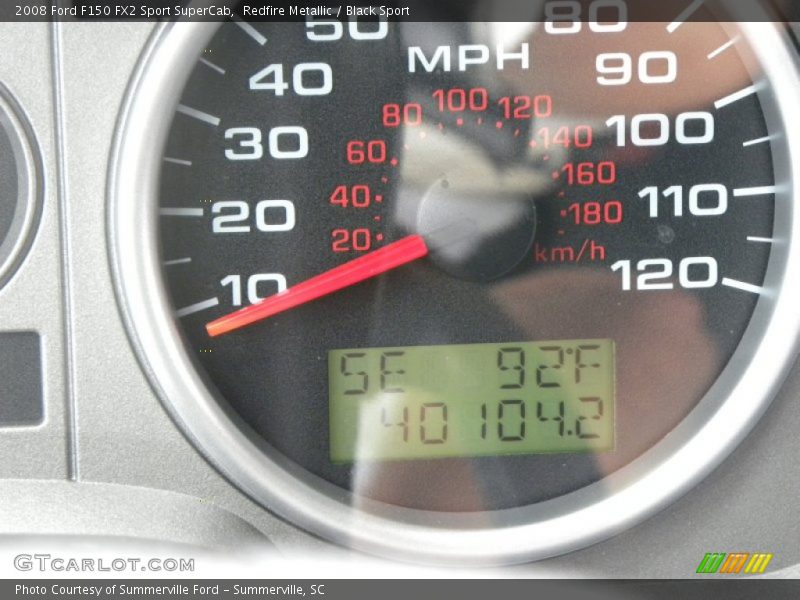 Redfire Metallic / Black Sport 2008 Ford F150 FX2 Sport SuperCab