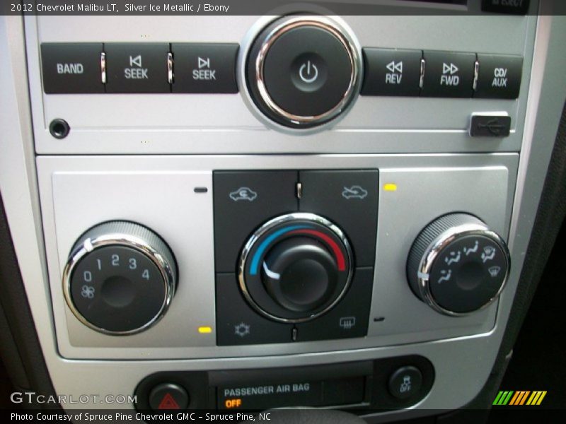 Silver Ice Metallic / Ebony 2012 Chevrolet Malibu LT