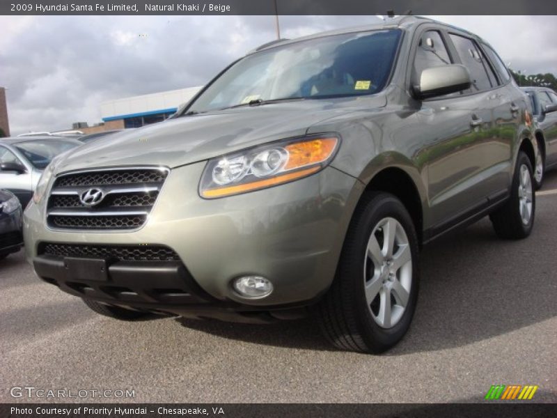 Natural Khaki / Beige 2009 Hyundai Santa Fe Limited