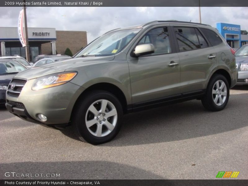 Natural Khaki / Beige 2009 Hyundai Santa Fe Limited