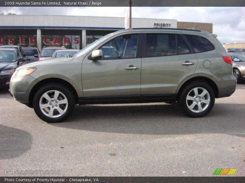 Natural Khaki / Beige 2009 Hyundai Santa Fe Limited