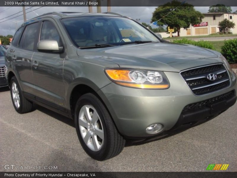 Natural Khaki / Beige 2009 Hyundai Santa Fe Limited