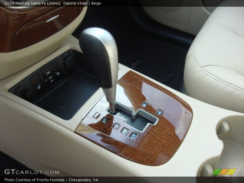 Natural Khaki / Beige 2009 Hyundai Santa Fe Limited