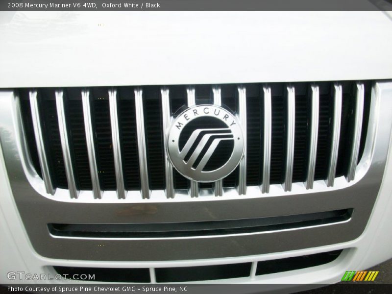 Oxford White / Black 2008 Mercury Mariner V6 4WD