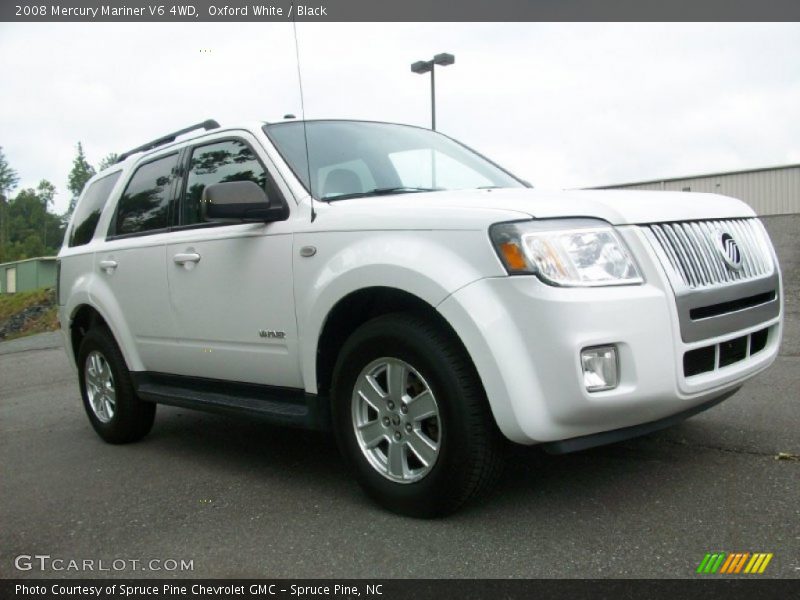 Oxford White / Black 2008 Mercury Mariner V6 4WD