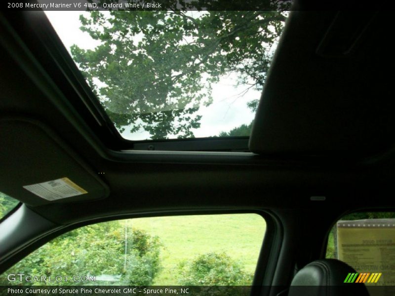 Oxford White / Black 2008 Mercury Mariner V6 4WD