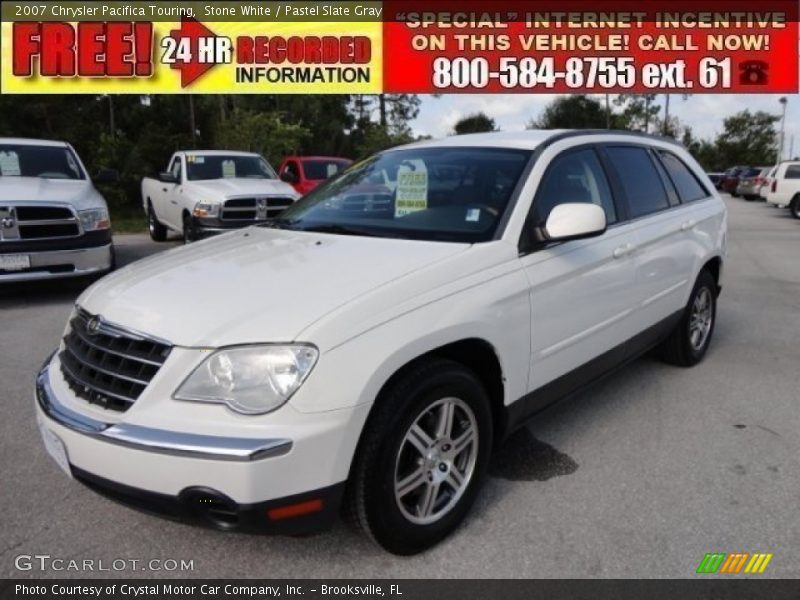 Stone White / Pastel Slate Gray 2007 Chrysler Pacifica Touring