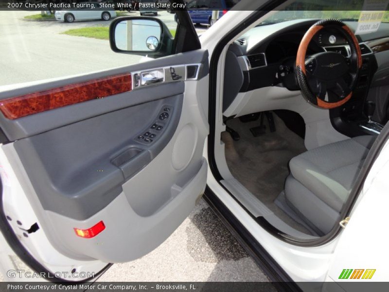 Stone White / Pastel Slate Gray 2007 Chrysler Pacifica Touring