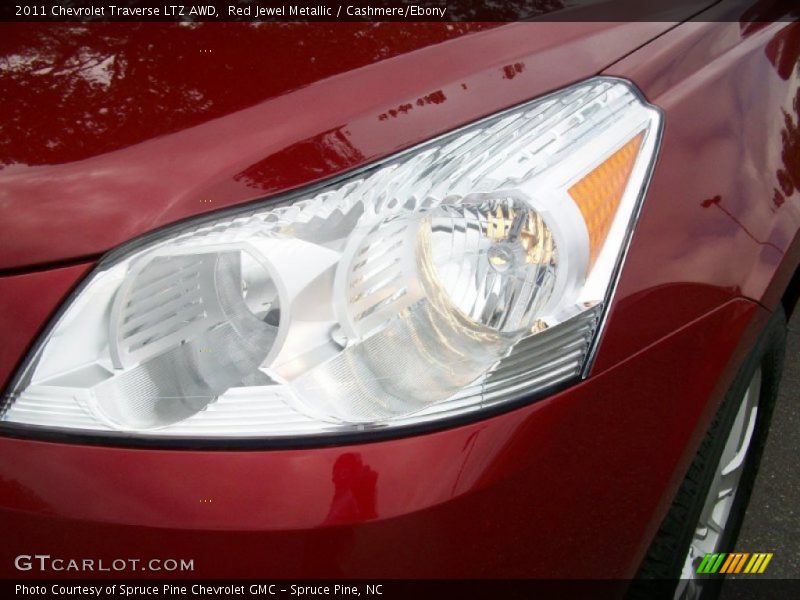 Red Jewel Metallic / Cashmere/Ebony 2011 Chevrolet Traverse LTZ AWD