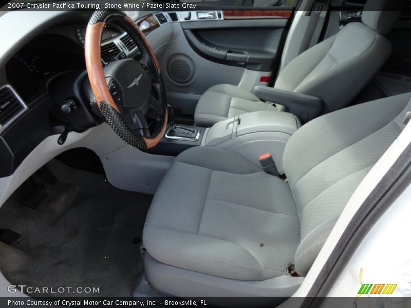 Stone White / Pastel Slate Gray 2007 Chrysler Pacifica Touring