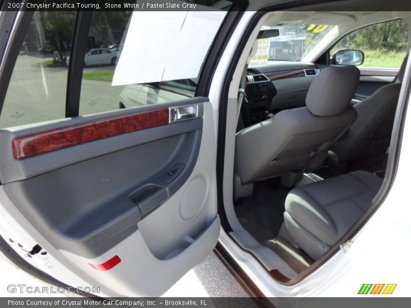 Stone White / Pastel Slate Gray 2007 Chrysler Pacifica Touring