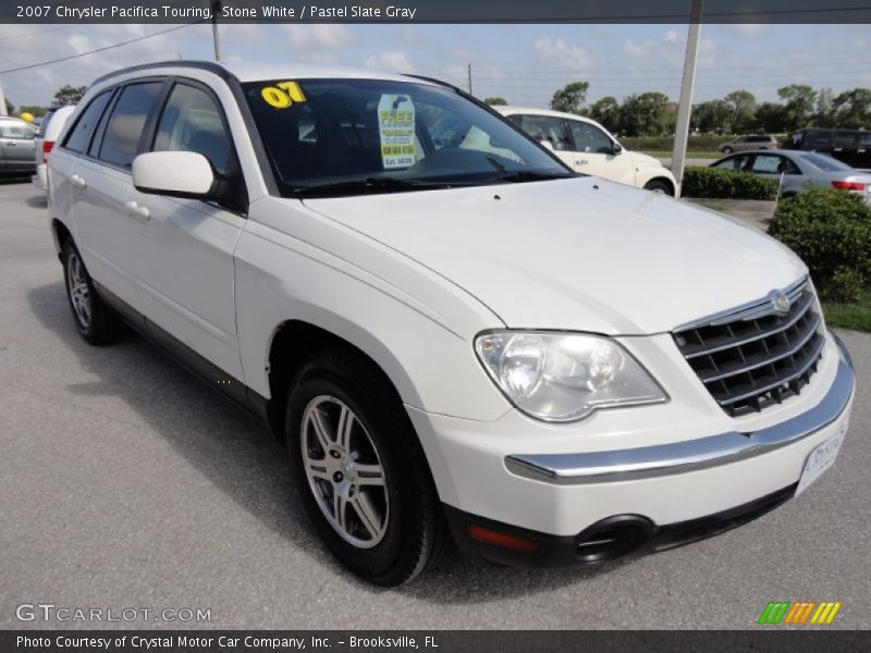 Stone White / Pastel Slate Gray 2007 Chrysler Pacifica Touring