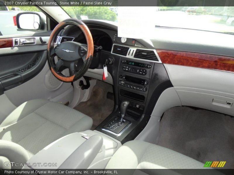 Stone White / Pastel Slate Gray 2007 Chrysler Pacifica Touring