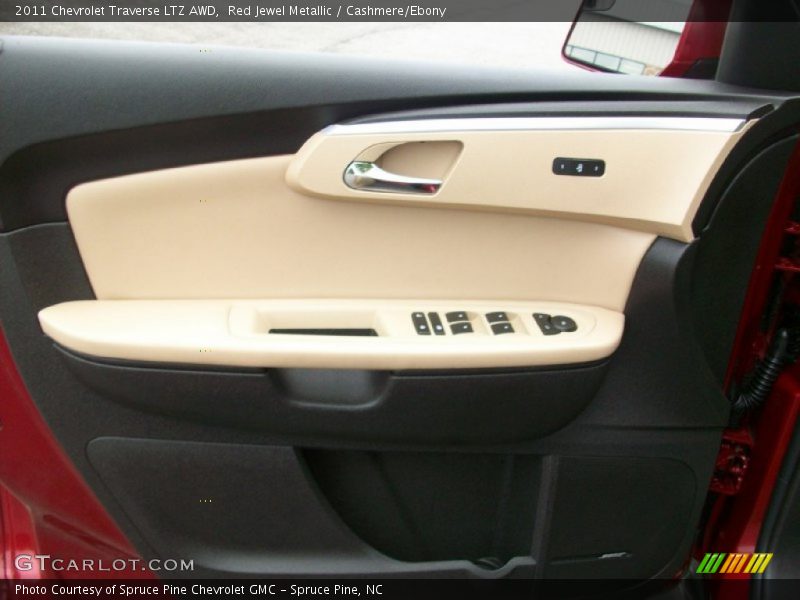 Red Jewel Metallic / Cashmere/Ebony 2011 Chevrolet Traverse LTZ AWD