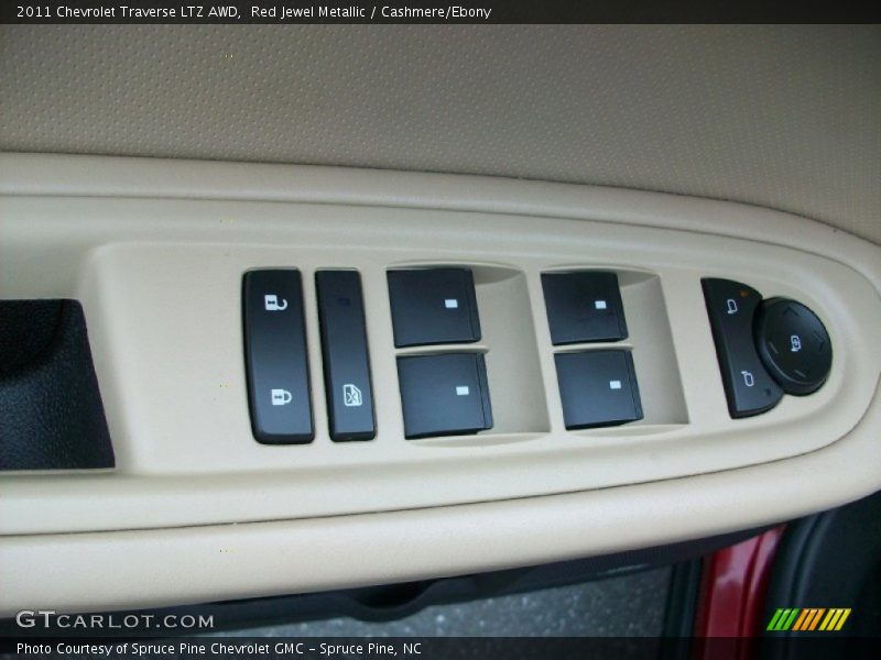Red Jewel Metallic / Cashmere/Ebony 2011 Chevrolet Traverse LTZ AWD