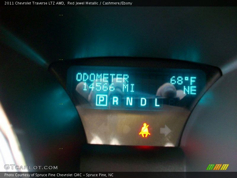 Red Jewel Metallic / Cashmere/Ebony 2011 Chevrolet Traverse LTZ AWD