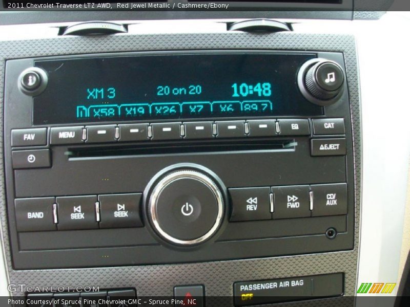 Red Jewel Metallic / Cashmere/Ebony 2011 Chevrolet Traverse LTZ AWD