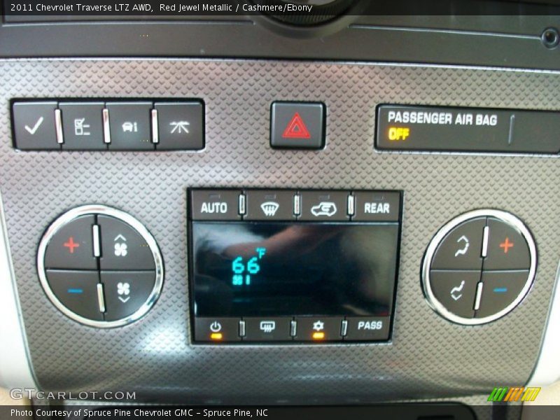 Red Jewel Metallic / Cashmere/Ebony 2011 Chevrolet Traverse LTZ AWD
