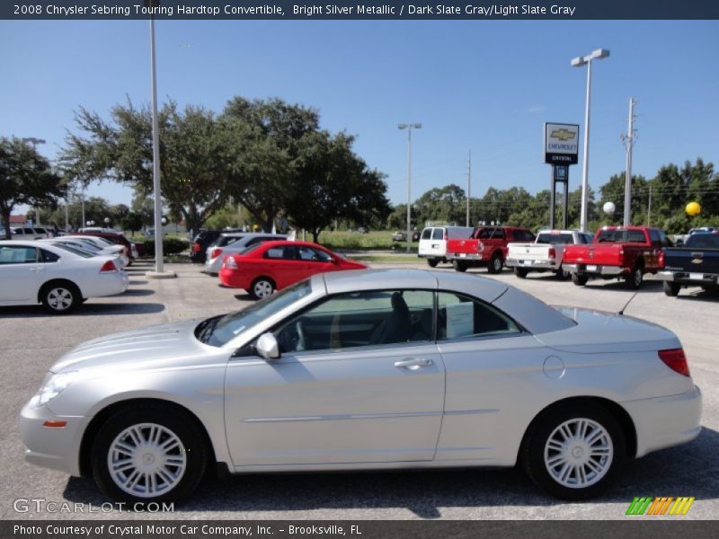 Bright Silver Metallic / Dark Slate Gray/Light Slate Gray 2008 Chrysler Sebring Touring Hardtop Convertible