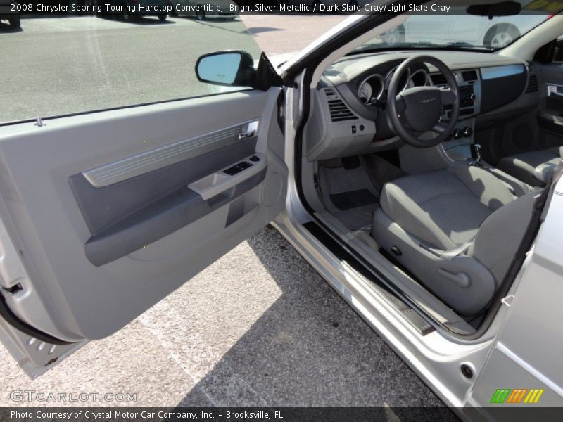 Bright Silver Metallic / Dark Slate Gray/Light Slate Gray 2008 Chrysler Sebring Touring Hardtop Convertible
