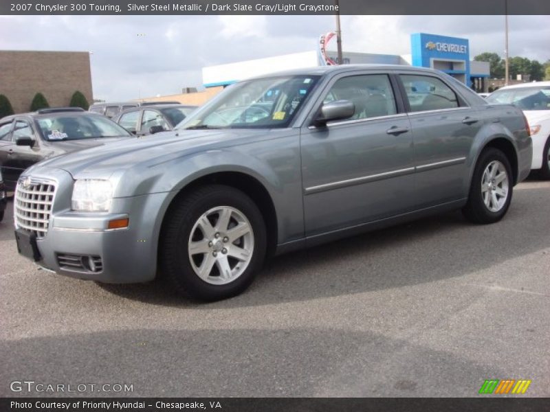 Silver Steel Metallic / Dark Slate Gray/Light Graystone 2007 Chrysler 300 Touring
