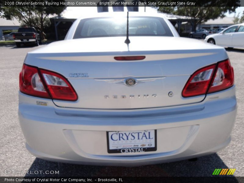 Bright Silver Metallic / Dark Slate Gray/Light Slate Gray 2008 Chrysler Sebring Touring Hardtop Convertible