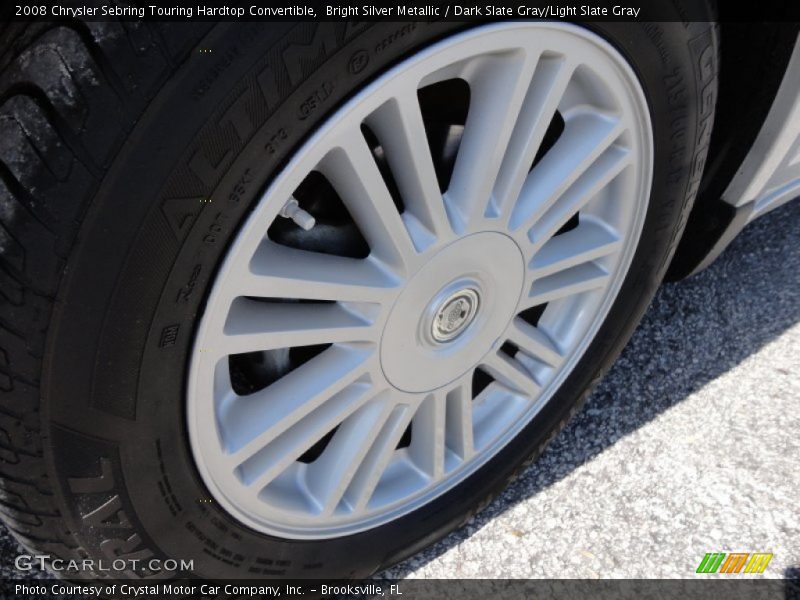 Bright Silver Metallic / Dark Slate Gray/Light Slate Gray 2008 Chrysler Sebring Touring Hardtop Convertible