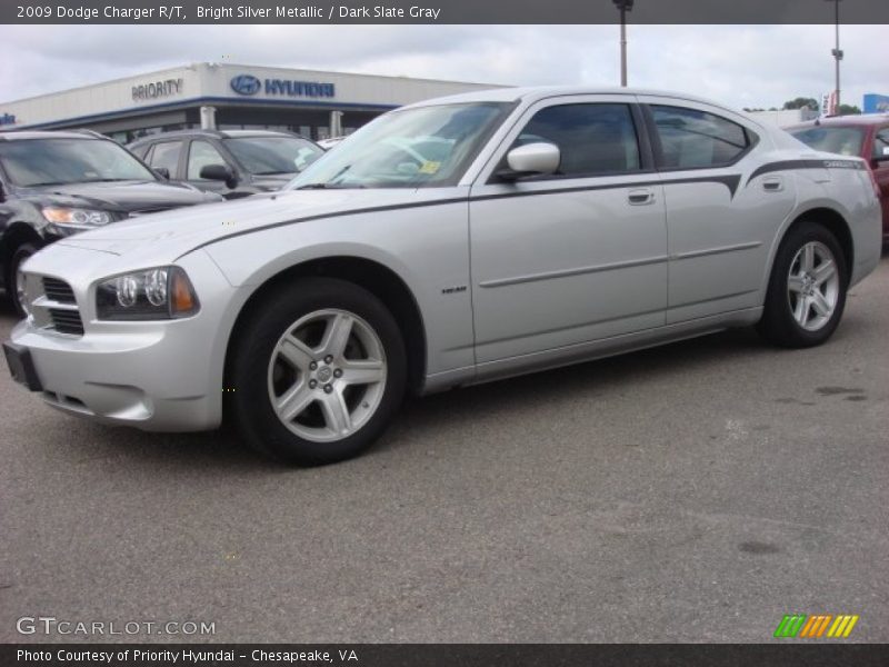 Bright Silver Metallic / Dark Slate Gray 2009 Dodge Charger R/T