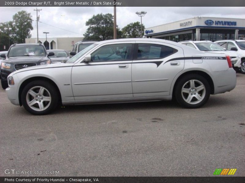 Bright Silver Metallic / Dark Slate Gray 2009 Dodge Charger R/T