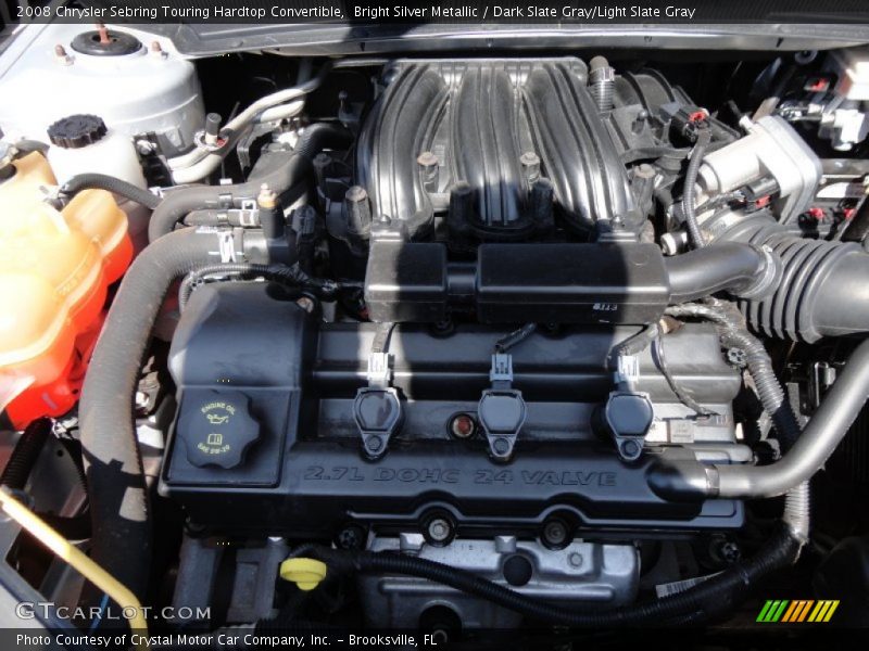  2008 Sebring Touring Hardtop Convertible Engine - 2.7 Liter Flex-Fuel DOHC 24-Valve V6