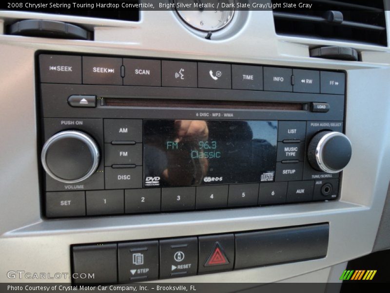 Audio System of 2008 Sebring Touring Hardtop Convertible