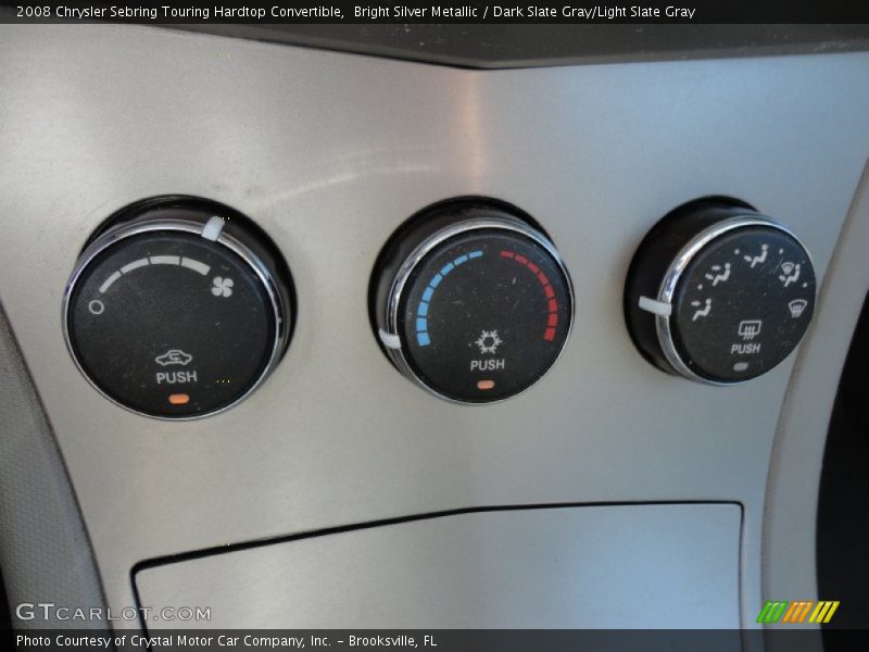 Controls of 2008 Sebring Touring Hardtop Convertible