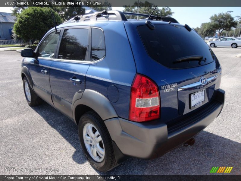 Nautical Blue Metallic / Gray 2007 Hyundai Tucson SE