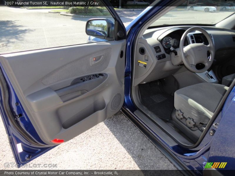 Nautical Blue Metallic / Gray 2007 Hyundai Tucson SE