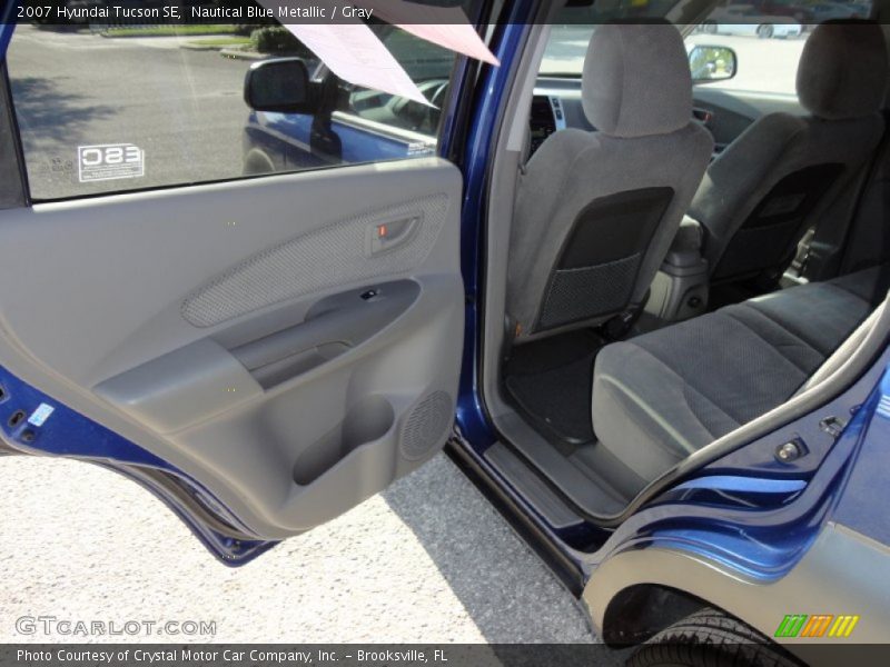 Nautical Blue Metallic / Gray 2007 Hyundai Tucson SE
